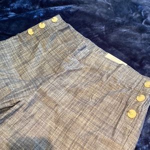 Brand new wide leg denim blue capri pants